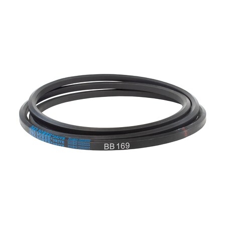D&D BB169 Double-Sided V-Belt, 173 3/5 in Outside Length, 21/32 in Top Width, 17/32 in Thickness, 1 Ribs BB169